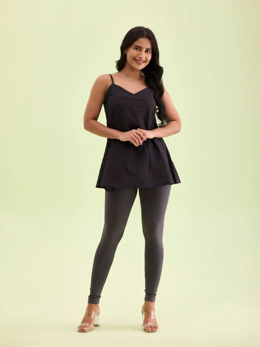 Elephant Skin - Cotton Stretch Ankle Length Leggings