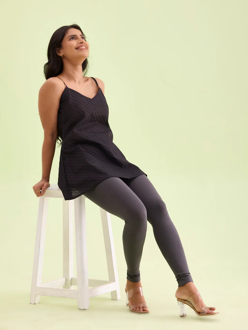 Elephant Skin - Cotton Stretch Ankle Length Leggings